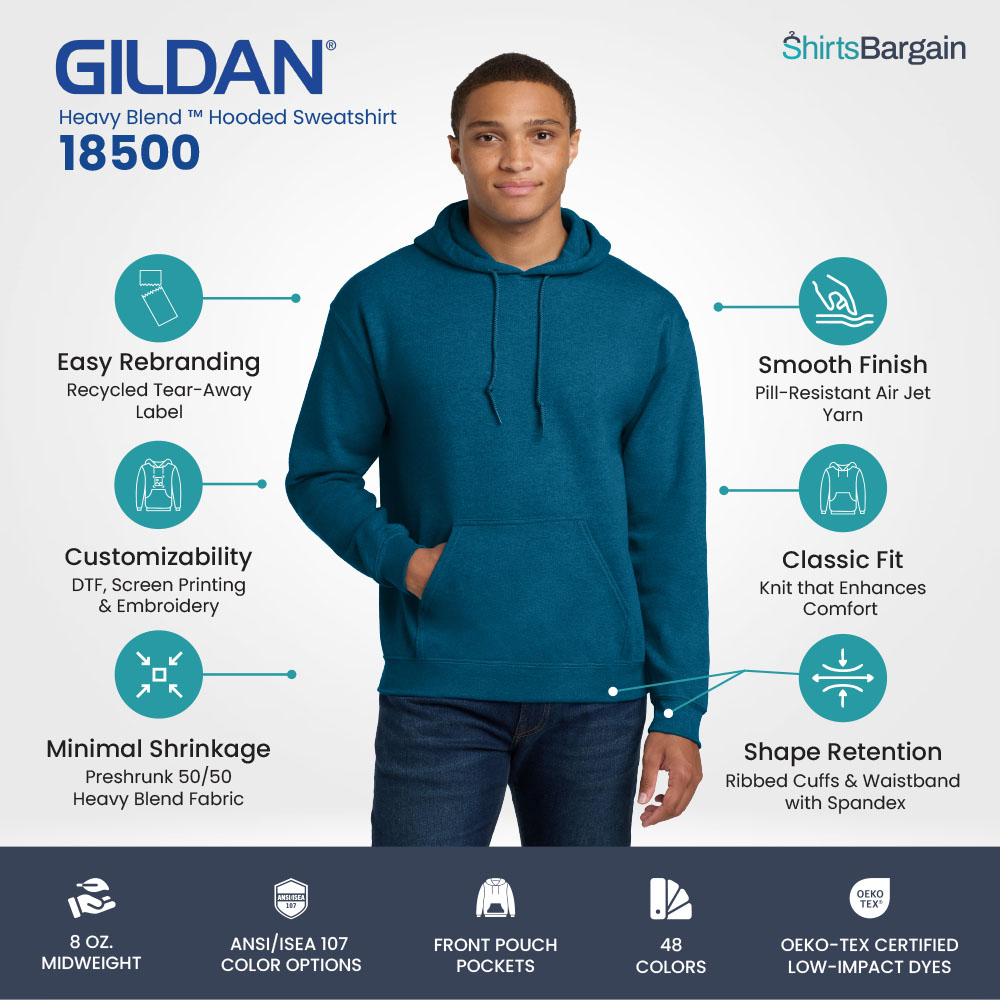 Shop Gildan 18500 Hoddie Wholesale