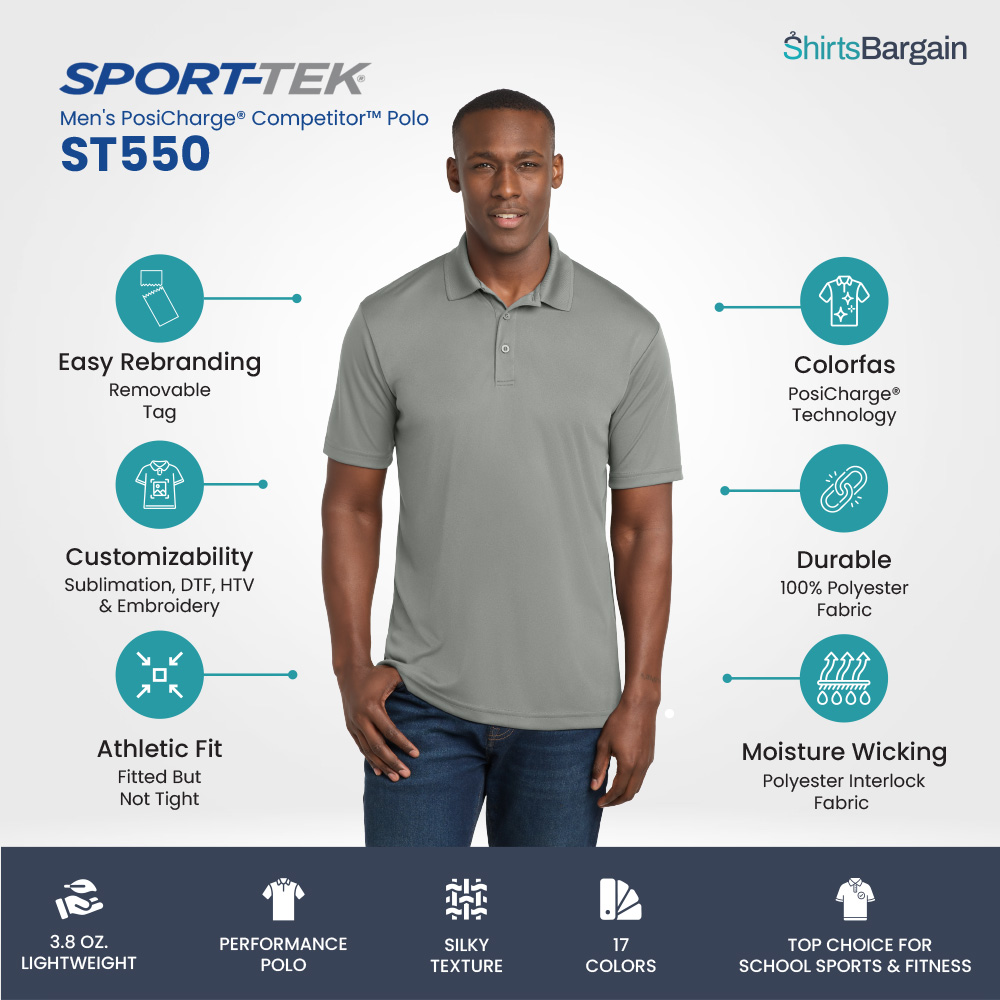 Shop SPort-Tel ST550 Polo SHirts Wholesale