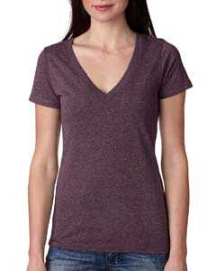 Next Level Women’s Triblend Deep V-Neck T-Shirt 6740