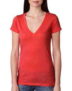 Next Level Women’s Triblend Deep V-Neck T-Shirt 6740