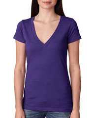 Women’s Triblend Deep V-Neck T-Shirt