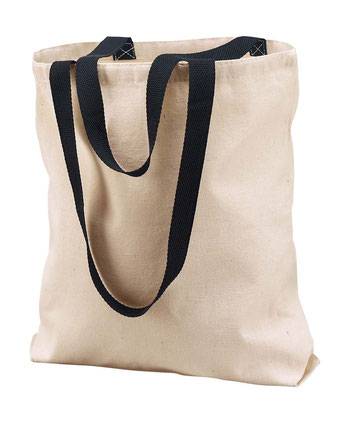 Liberty Bags Natural Tote with Contrast-Color Handles 8868