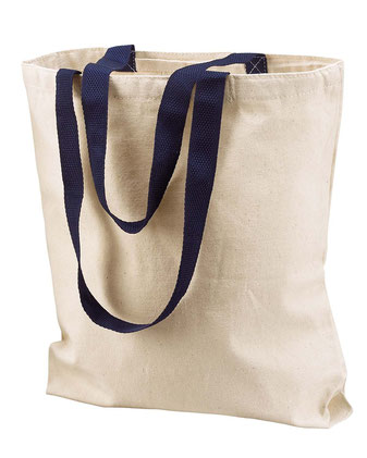 Liberty Bags Natural Tote with Contrast-Color Handles 8868
