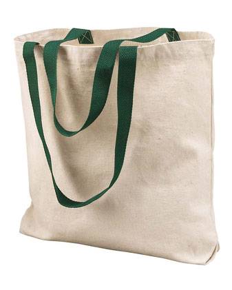 Liberty Bags Natural Tote with Contrast-Color Handles 8868