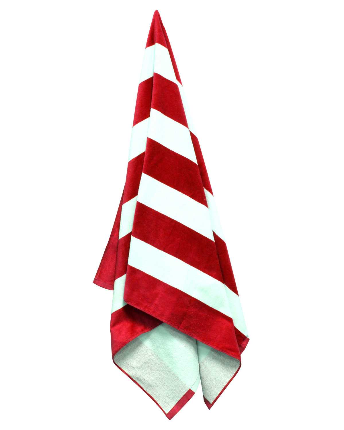 Cabana Stripe Velour Beach Towel