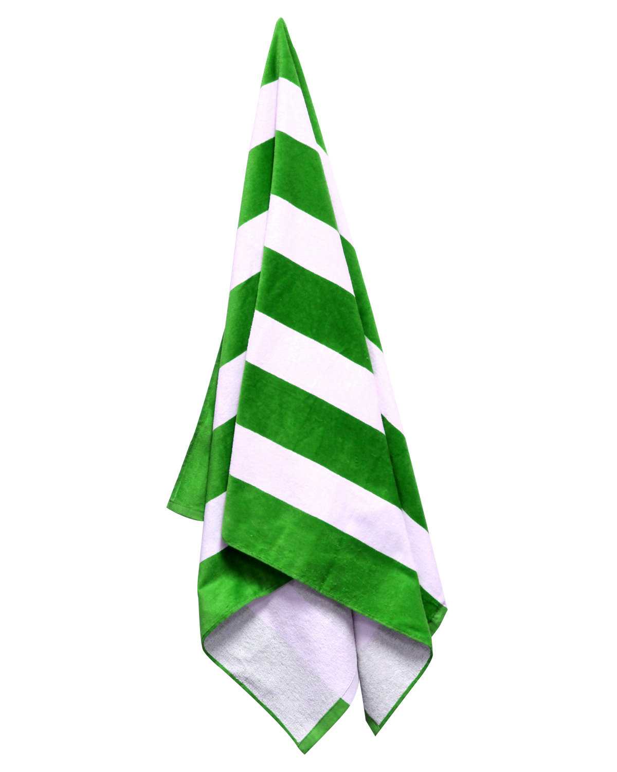 Cabana Stripe Velour Beach Towel