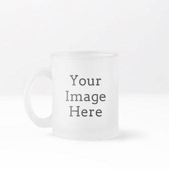 Frosted Glass Mug 10 oz