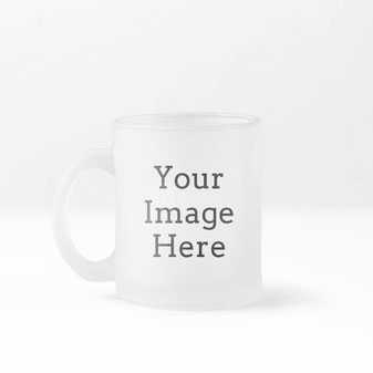Frosted Glass Mug 10 oz