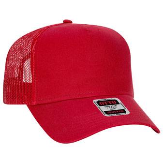 102-664 Cotton Twill Five Panel Low Profile Pro Style Mesh Back Caps