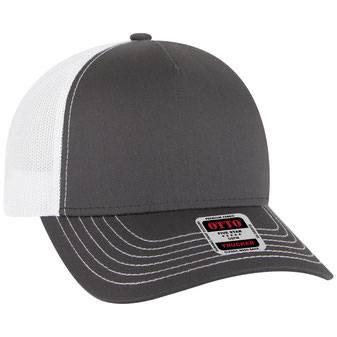 102-664 Cotton Twill Five Panel Low Profile Pro Style Mesh Back Caps