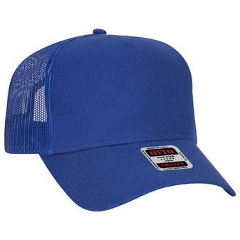 102-664 Cotton Twill Five Panel Low Profile Pro Style Mesh Back Caps