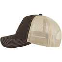 102-664 Cotton Twill Five Panel Low Profile Pro Style Mesh Back Caps