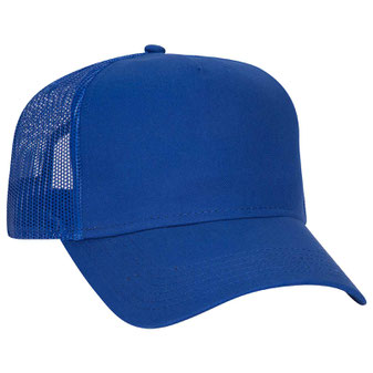 102-664 Cotton Twill Five Panel Low Profile Pro Style Mesh Back Caps