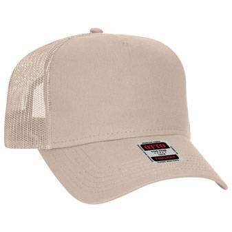 102-664 Cotton Twill Five Panel Low Profile Pro Style Mesh Back Caps
