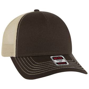 102-664 Cotton Twill Five Panel Low Profile Pro Style Mesh Back Caps