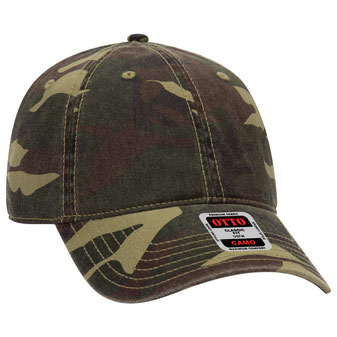 103-713 OTTO CAP Camouflage 6 Panel Low Profile Baseball Cap