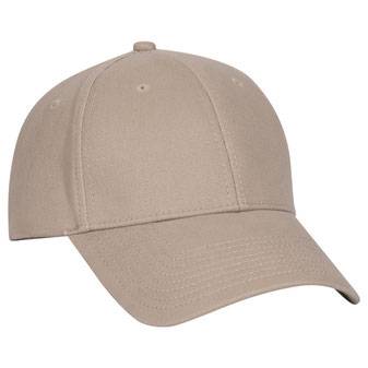 11-421 "Otto Flex" Stretchable Brushed Chino Cotton Twill Six Panel Low Profile Pro Style Caps (S/M)