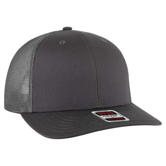 112-1 OTTO Cap 6 Panel Mid Profile Mesh Back Trucker Hat 112-1 OTTO Cap 6 Panel Mid Profile Mesh Back Trucker Hat