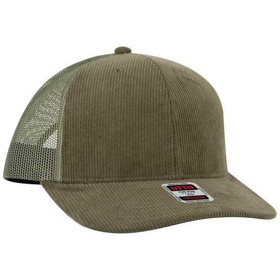 112-1 OTTO Cap 6 Panel Mid Profile Mesh Back Trucker Hat 112-1 OTTO Cap 6 Panel Mid Profile Mesh Back Trucker Hat