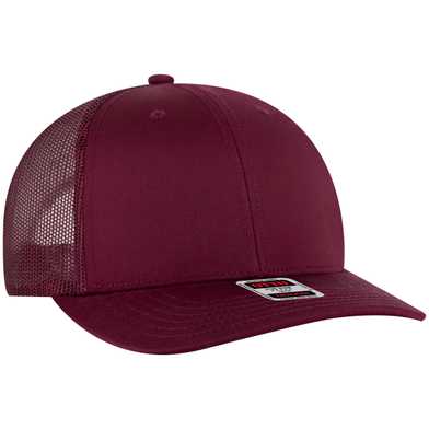 112-1 OTTO Cap 6 Panel Mid Profile Mesh Back Trucker Hat 112-1 OTTO Cap 6 Panel Mid Profile Mesh Back Trucker Hat