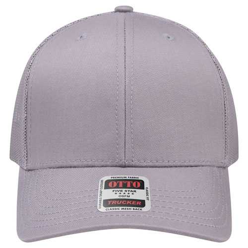 112-1 OTTO Cap 6 Panel Mid Profile Mesh Back Trucker Hat