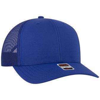 112-3 OTTO Cap 6 Panel Mid Profile Mesh Back Trucker Hat