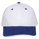 12-267 "Otto Flex" Stretchable Deluxe Brushed Cotton Twill Sandwich Visor Low Profile Pro Style Caps (S/M)