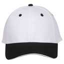 12-267 "Otto Flex" Stretchable Deluxe Brushed Cotton Twill Sandwich Visor Low Profile Pro Style Caps (S/M)
