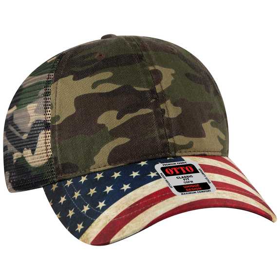 121-1281 American Flag Visor Garment Washed Superior Soft Mesh Back Cotton Twill Cap 121-1281 American Flag Visor Garment Washed Superior Soft Mesh Back Cotton Twill Cap