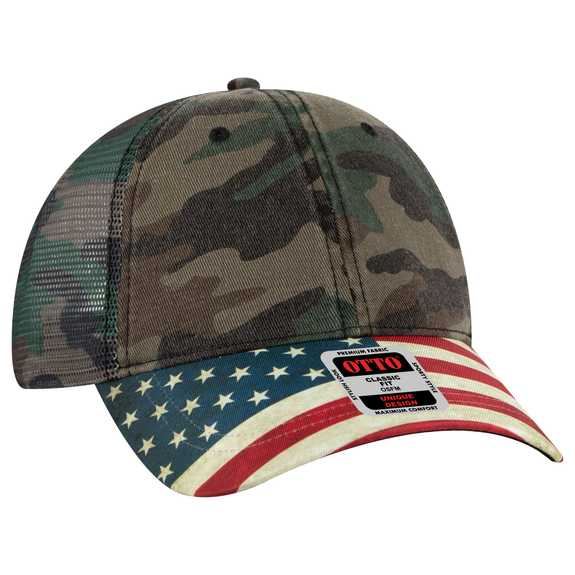 121-1281 American Flag Visor Garment Washed Superior Soft Mesh Back Cotton Twill Cap 121-1281 American Flag Visor Garment Washed Superior Soft Mesh Back Cotton Twill Cap