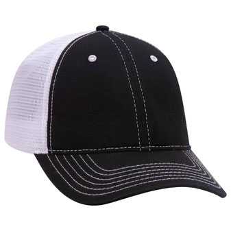 121-858 Superior Garment Washed Cotton Twill Low Profile Pro Style Mesh Back Caps