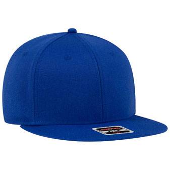 13-1156 "Otto Flex" Stretchable Wool Blend Square Flat Visor Pro Style Caps  (S/M) (L/XL)