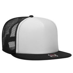 132-1037 OTTO CAP "OTTO SNAP" 5 Panel High Crown Mesh Back Trucker Snapback Hat 132-1037 OTTO CAP "OTTO SNAP" 5 Panel High Crown Mesh Back Trucker Snapback Hat