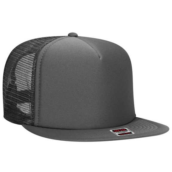 132-1037 OTTO CAP "OTTO SNAP" 5 Panel High Crown Mesh Back Trucker Snapback Hat 132-1037 OTTO CAP "OTTO SNAP" 5 Panel High Crown Mesh Back Trucker Snapback Hat