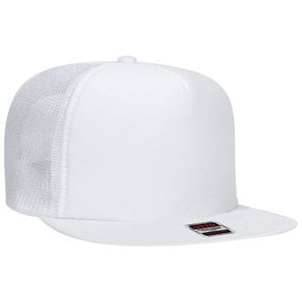 132-1037 OTTO CAP "OTTO SNAP" 5 Panel High Crown Mesh Back Trucker Snapback Hat