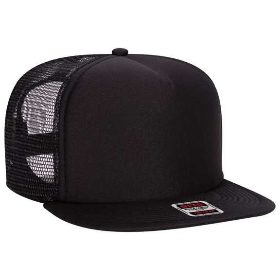 132-1037 OTTO CAP "OTTO SNAP" 5 Panel High Crown Mesh Back Trucker Snapback Hat 132-1037 OTTO CAP "OTTO SNAP" 5 Panel High Crown Mesh Back Trucker Snapback Hat