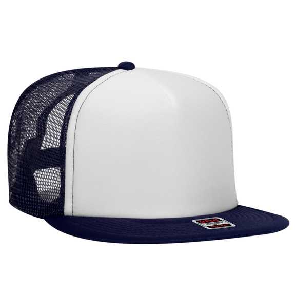 132-1037 OTTO CAP "OTTO SNAP" 5 Panel High Crown Mesh Back Trucker Snapback Hat 132-1037 OTTO CAP "OTTO SNAP" 5 Panel High Crown Mesh Back Trucker Snapback Hat