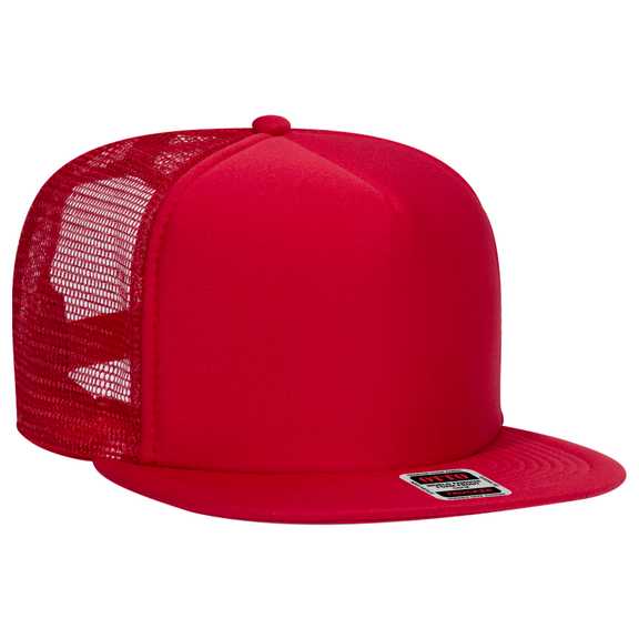 132-1037 OTTO CAP "OTTO SNAP" 5 Panel High Crown Mesh Back Trucker Snapback Hat 132-1037 OTTO CAP "OTTO SNAP" 5 Panel High Crown Mesh Back Trucker Snapback Hat
