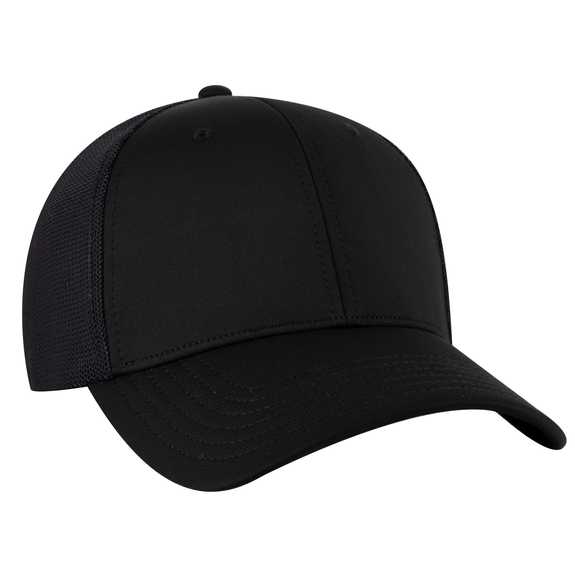 135-1230 Superior Cotton Twill Stretchable Polyester Mesh Back Low Profile Pre-Curved Visor Cap 135-1230 Superior Cotton Twill Stretchable Polyester Mesh Back Low Profile Pre-Curved Visor Cap