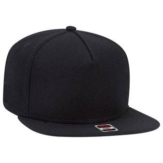 158-1176 Wool Blend Square Flat Visor Pro Style Snapback Caps