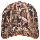 171-1294 Mossy Oak Camouflage Superior Polyester Twill Sandwich Visor Six Panel Low Profile Cap (MO4 - Shadow Grass Blades)