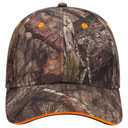 171-1294 Mossy Oak Camouflage Superior Polyester Twill Sandwich Visor Six Panel Low Profile Cap (MO4 - Shadow Grass Blades)