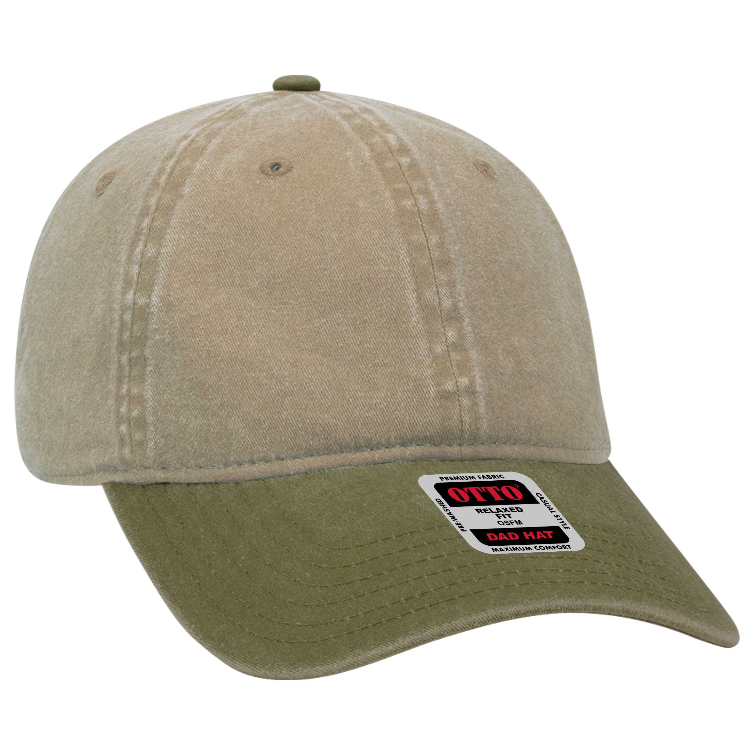 thumbnail image 2 of Otto 18-202 Unisex 6-Panel Low Profile Dad Hat - Solid Colors, Adjustable 2 of 5