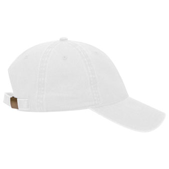 Otto Garment Washed Cotton Canvas 6 Panel Low Profile Dad Hat - Gray