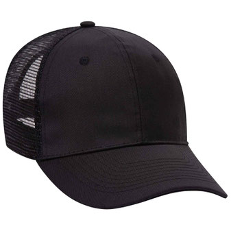 30-1103 OTTO CAP 6 Panel Mid Profile Mesh Back Trucker Hat