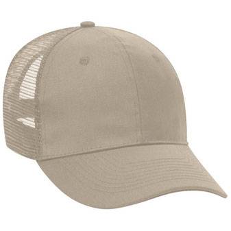 30-1103 OTTO CAP 6 Panel Mid Profile Mesh Back Trucker Hat