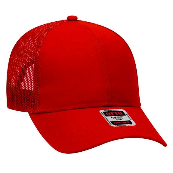 30-287 OTTO CAP 6 Panel Mid Profile Mesh Back Trucker Hat 30-287 OTTO CAP 6 Panel Mid Profile Mesh Back Trucker Hat