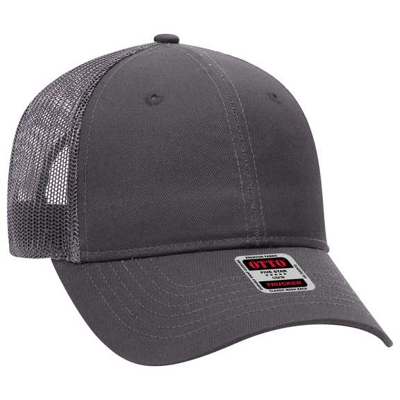 30-287 OTTO CAP 6 Panel Mid Profile Mesh Back Trucker Hat 30-287 OTTO CAP 6 Panel Mid Profile Mesh Back Trucker Hat