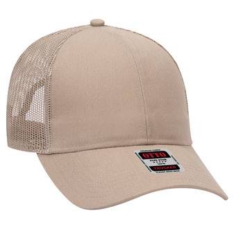 30-287 OTTO CAP 6 Panel Mid Profile Mesh Back Trucker Hat