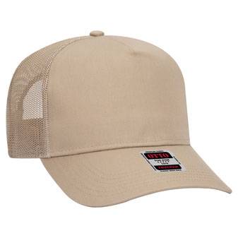 32-285 OTTO CAP 5 Panel Mid Profile Mesh Back Trucker Hat